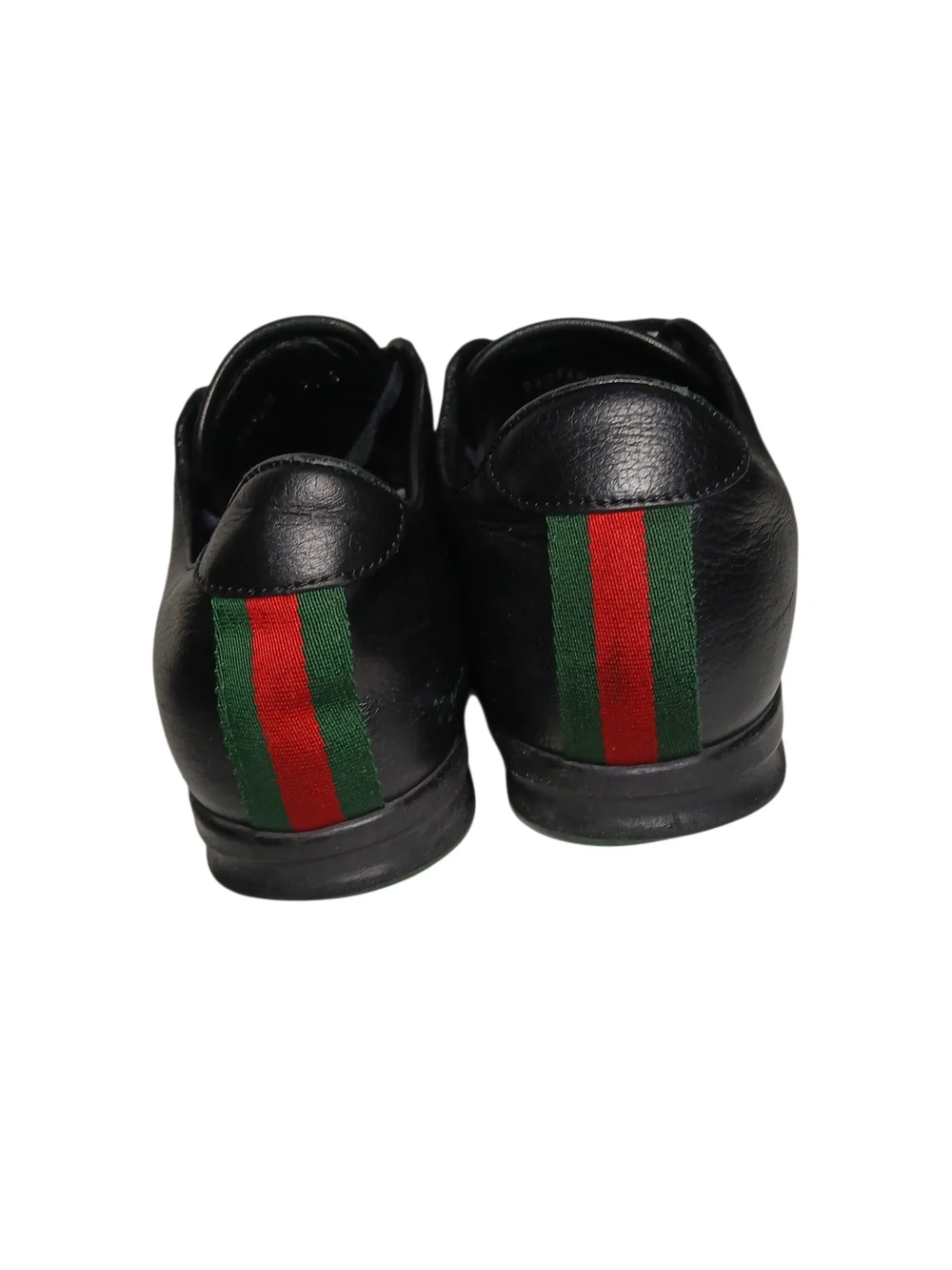 Vintage Gucci Men’s Black Leather Lace-Up Sneakers 9.5 Original Gucci